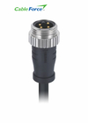 Mini conector pin macho de cambio 4 moldeado con cable sin blindaje de PVC 16AWG de 2M