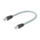 Cadena de arrastre Rj45 Cable Ethernet Macho de doble terminación moldeado 1m 4x2x26awg Cat 6a 10gbps/500mhz
