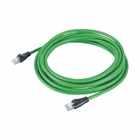 Enchufe masculino verde del cordón de remiendo RJ45 del gato 7 de Ethernet PUR para las cámaras de vigilancia