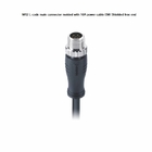 CA M12 L código 5 Pin Connector de los 5M Sensor Actuator Cable 16A 690V