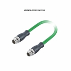 Cable de Ethernet industrial del cable AWG26 CAT6A del actuador de sensor del código de M12 X para los robots