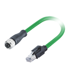 10Gbps M12 al cable de Ethernet Rj45