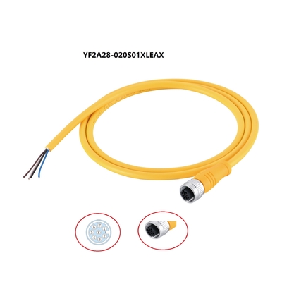 El sensor del actuador de sensor M12 telegrafía un Pin cifrado Ip67 protegido los 2m de la hembra 8