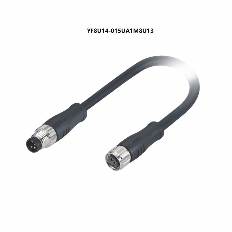 IP67 varón del cable del sensor del actuador M8 a Pin el 1.5M del conector hembra 4
